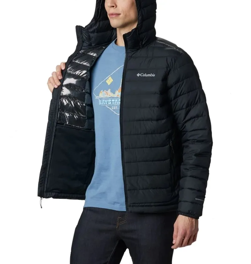 Columbia Men's Powder Lite Hooded Jacket in Black-2
